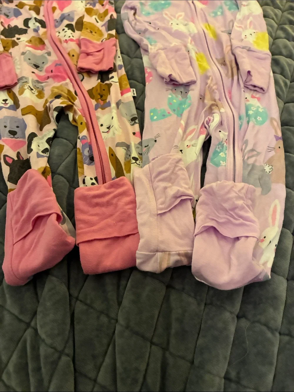 Little Sleepies Zip One-Piece Pajamas 2 pairs
